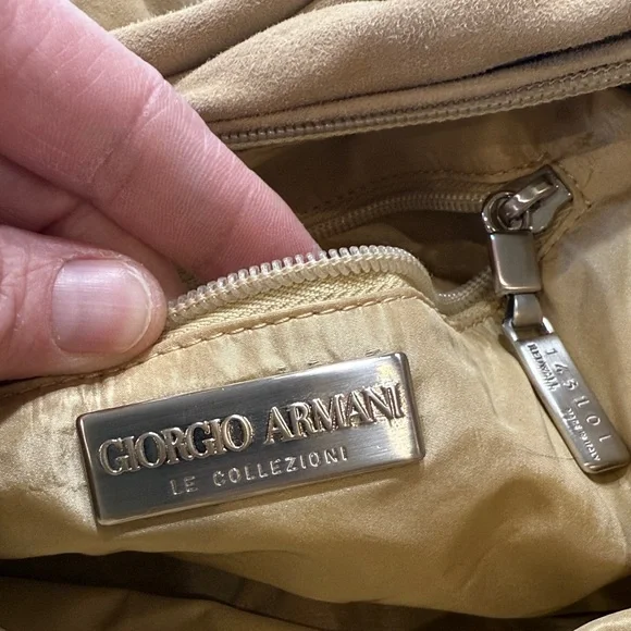 Giorgio Armani Le Collezioni Suede Hobo - Picture 12 of 13